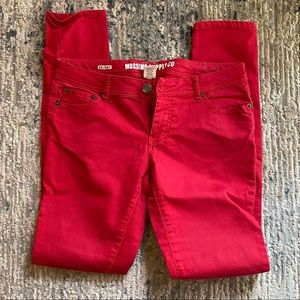 Mossimo Supply Co Red jeans sz 9 fit 6